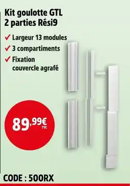 Screwfix RESI9 Kit goulotte GTL 2 parties offre