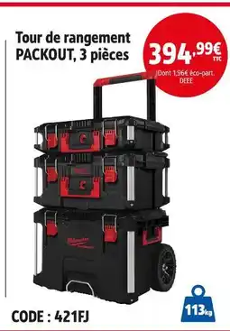 Screwfix Tour de rangement PACKOUT, 3 pièces offre