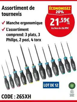 Screwfix Assortiment de tournevis offre