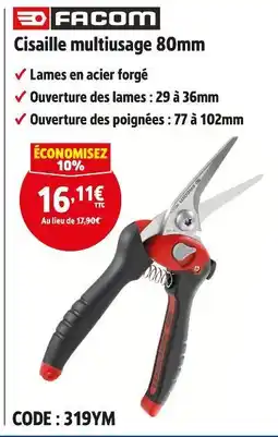 Screwfix FACOM Cisaille multusage 80mm offre