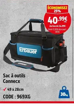 Screwfix ERBAUER Sac à outils Connex offre
