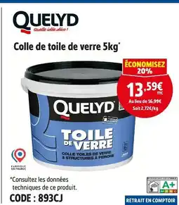 Screwfix QUELYD Colle de toile de verre offre