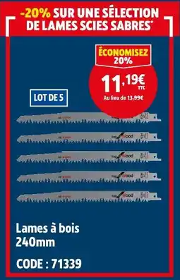 Screwfix Lames à bois offre