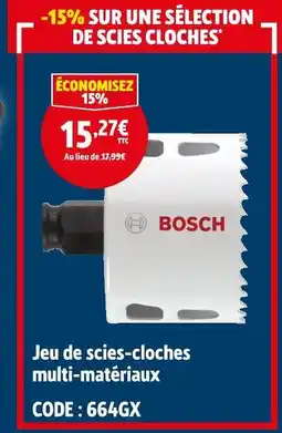 Screwfix BOSCH Jeu de scies-cloches multi-matériaux offre