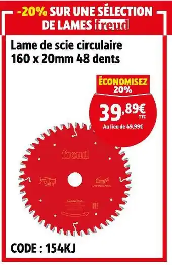 Screwfix FREUD Lame de scie circulaire offre