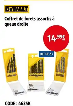 Screwfix DEWALT Coffret de forets assortis à queue droite offre