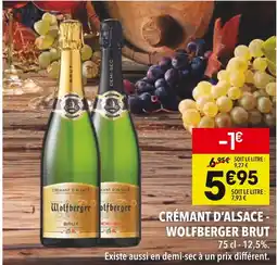 Supeco Wolfberger Crémant d'Alsace Brut offre