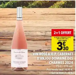 Supeco Domaine des Charmes Vin Rosé A.O.P. Cabernet d'Anjou 2024 offre