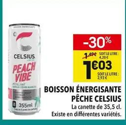 Supeco Celsius Boisson énergisante pêche offre