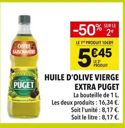 Supeco Puget Huile d'Olive Vierge Extra offre