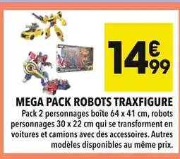 Supeco Mega Pack Robots Traxfigure offre