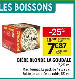 Supeco La Goudale Bière Blonde offre