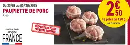 Carrefour Paupiette de porc offre