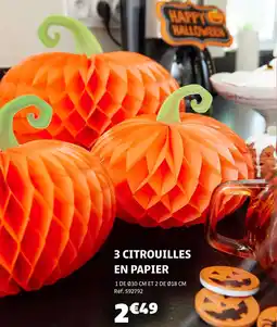 Gifi 3 citrouilles en papier offre