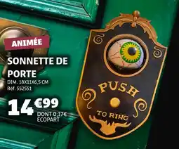 Gifi Sonnette de porte animée offre