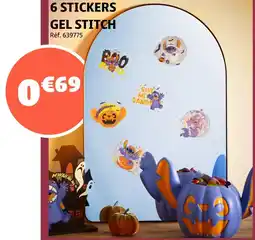 Gifi 6 Stickers Gel Stitch offre