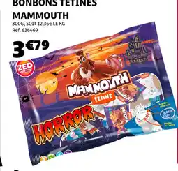Gifi ZED CANDY Bonbons Tétines Mammouth offre