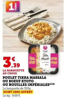 U Express Itali Poulet Tikka Massala offre