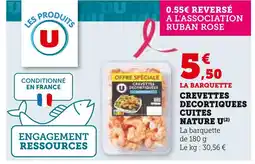 U Express U Crevettes Décortiquées Cuites Nature offre