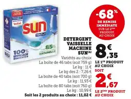 U Express Sun Détergent Vaisselle Machine Tout-en-1 offre