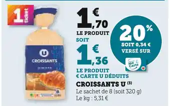 U Express U Croissants offre