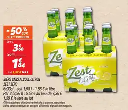 Netto Bière sans alcool citron zest zero offre