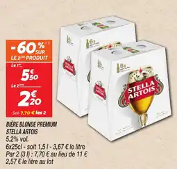 Netto Bière blonde premium stella artois offre