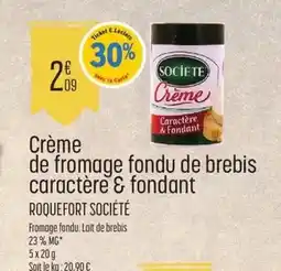 E.Leclerc E.leclerc - crème de fromage fondu de brebis caractère & fondant offre