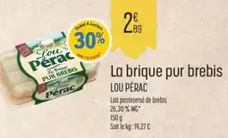 E.Leclerc Lou pérac - la brique pur brebis offre