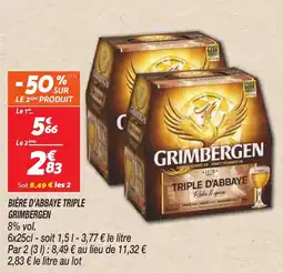 Netto Bière d'abbaye triple grimbergen offre