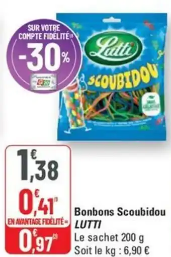 G20 LUTTI Bonbons Scoubidou offre