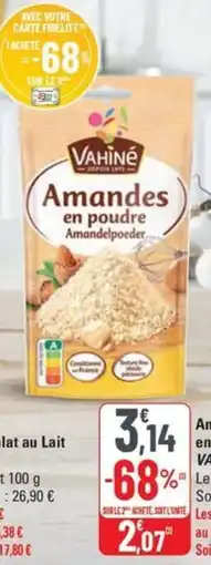 G20 VAHINÉ Amandes en poudre offre
