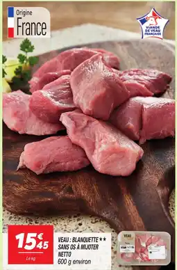 Netto Veau blanquette sans os à mijoter netto offre