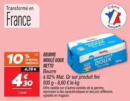 Netto Beurre moule doux netto offre