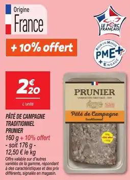Netto Pâté de campagne traditionnel prunier offre