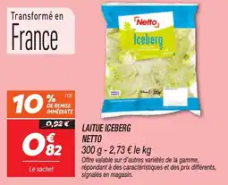 Netto Laitue iceberg netto offre