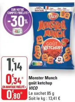 G20 VICO Monster Munch goût ketchup offre