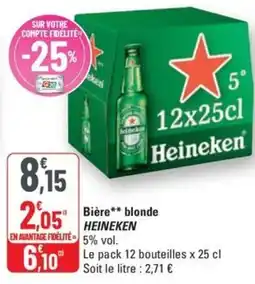 G20 HEINEKEN Bière blonde offre