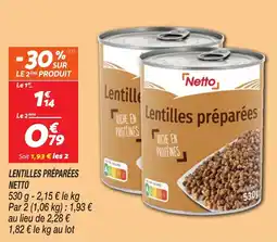 Netto Lentilles préparées netto offre