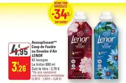 G20 LENOR Assouplissant Coup de Foudre ou Envolée d'Air offre