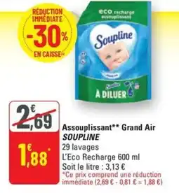 G20 SOUPLINE Assouplissant Grand Air offre