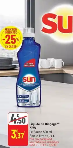 G20 SUN Liquide de Rinçage offre