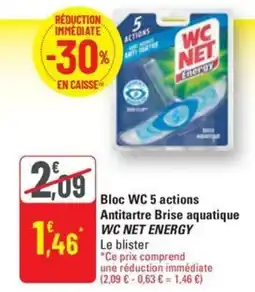 G20 WC NET Energy bloc wc 5 actions antitartre brise aquatique offre