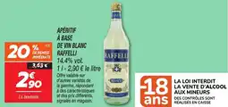 Netto Apéritif à base de vin blanc raffelli offre