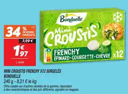 Netto Mini croustis frenchy x12 surgelés bonduelle offre