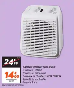 Netto Chauffage soufflant salle de bain offre