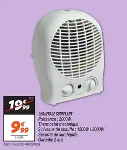 Netto Chauffage soufflant offre