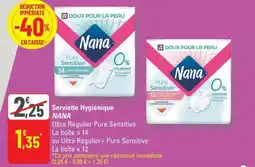 G20 NANA Serviette Hygiénique offre