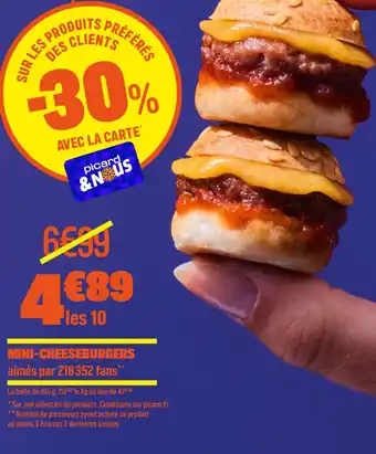 Picard Mini-cheeseburgers offre