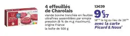 Picard 4 Effeuilles de charolais offre